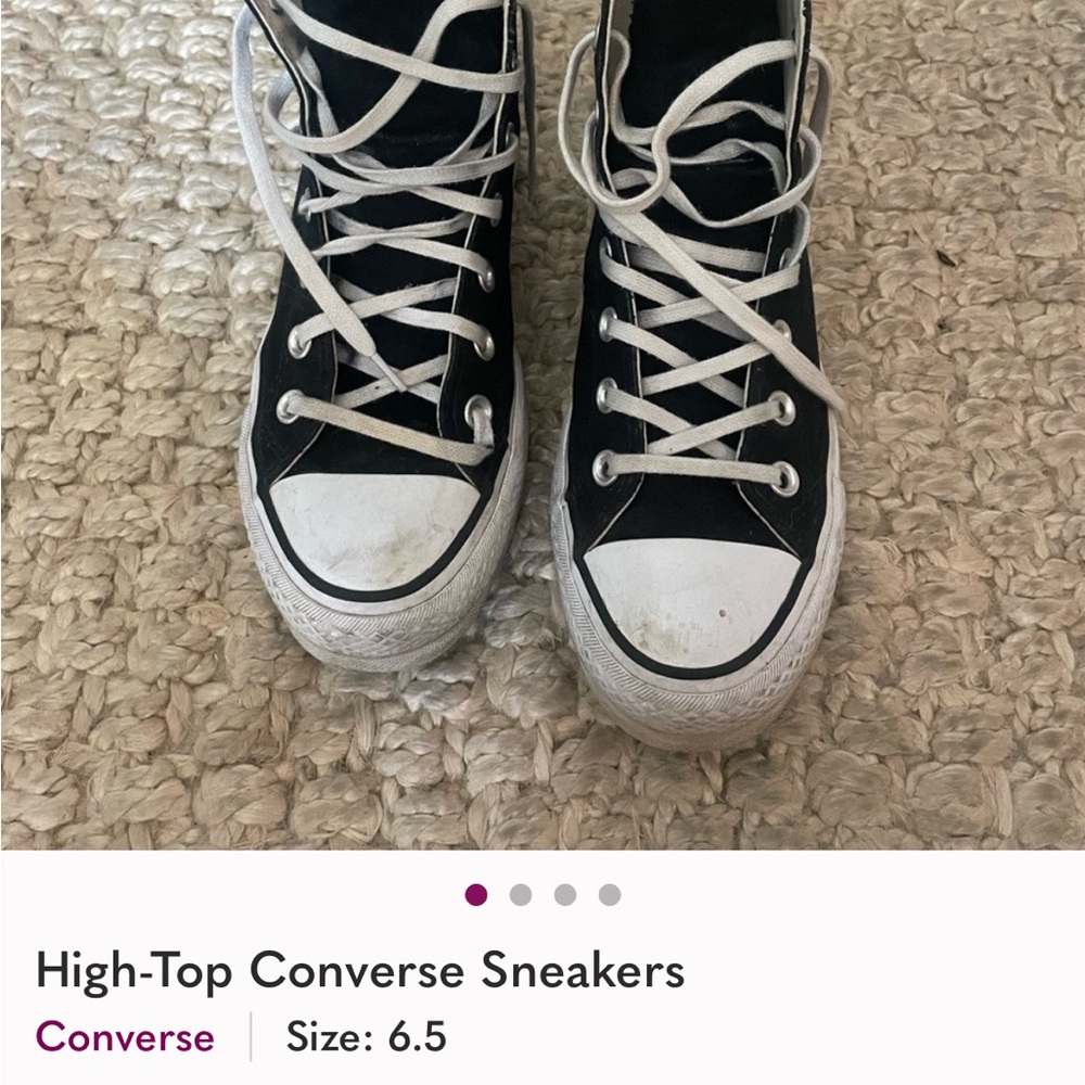 Converse Black and White High-Tops